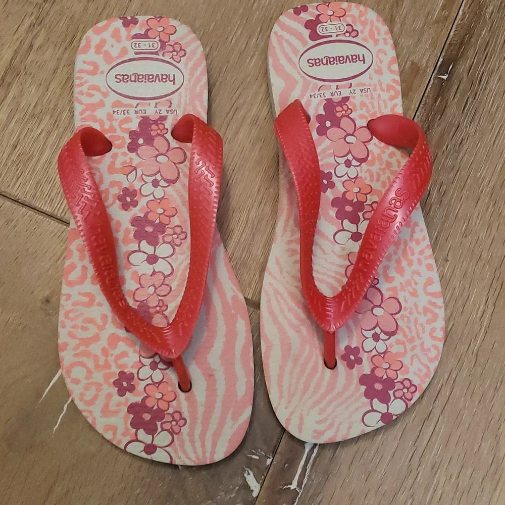 Kids Havaianas flip flop sandals pink 2